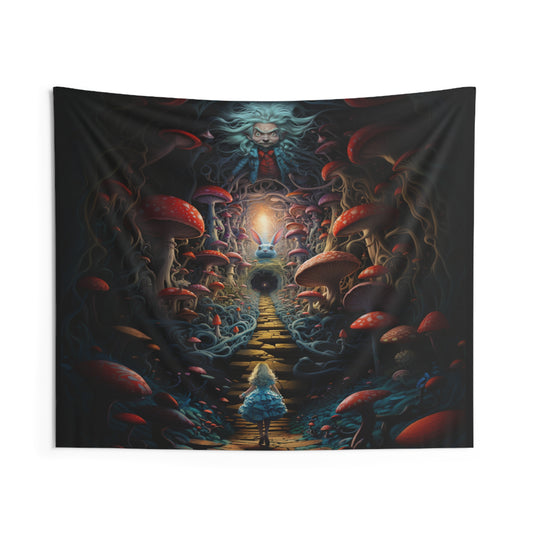 Alice Down the Rabbit Hole Tapestry