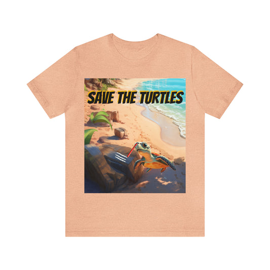 Save The Turtles Unisex Short Sleeve T-Shirt