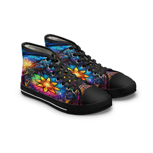 Stained Glass Women's High Top Sneakers