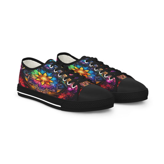 Stained Glass Men's Low Top Sneakers