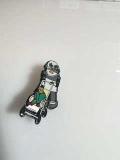 Baby Walker Robot Pin