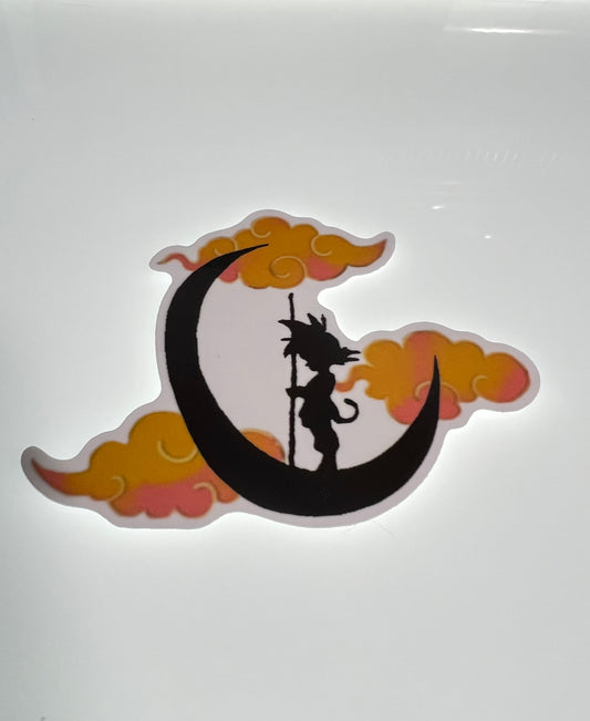 Baby Goku Crescent Moon Vinyl Stickers (1)
