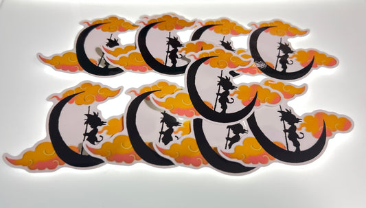 Baby Goku Crescent Moon Vinyl Stickers (10)